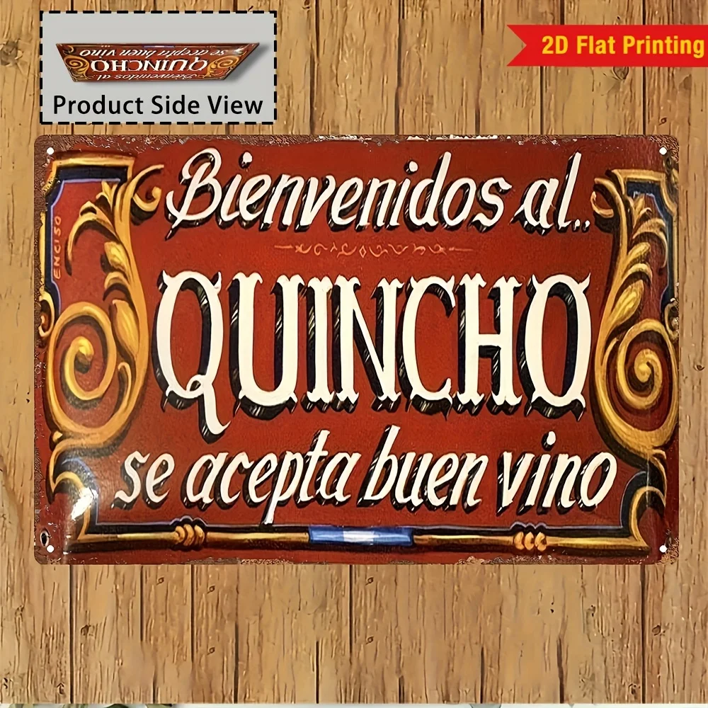 2D Flat, 1Pc[2D Flat] Retro Spanish Metal Sign 