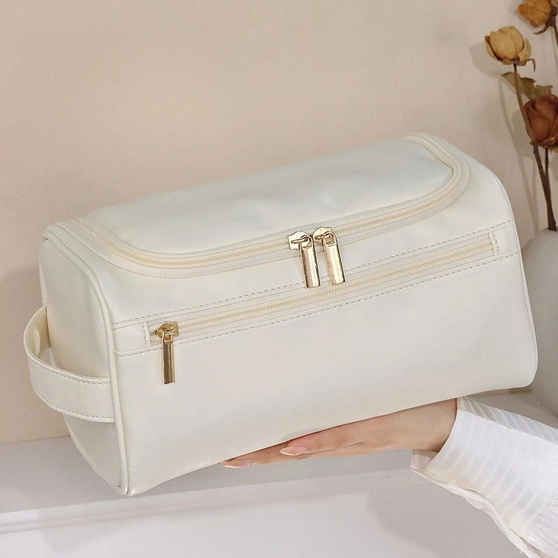 Travel Makeup Bag Make Up Skincare Holder Storage Box Cosmetics Organizer Plastic Container For Bathroom Dressing Table Home