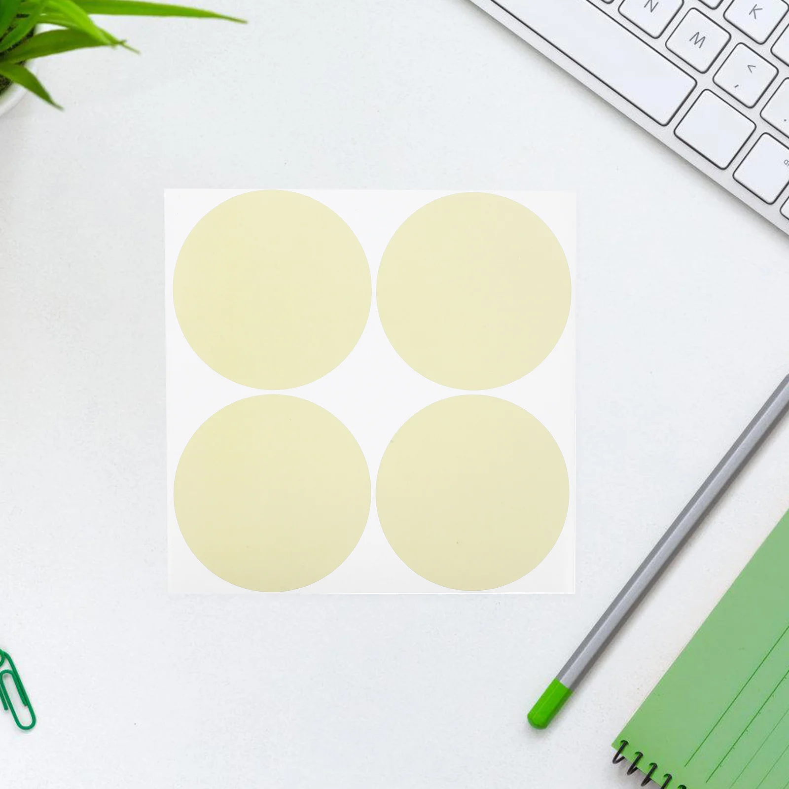 200pcs Removable Circle Stickers Round Blank Labels Strong Adhesion No Residue For Kitchen Pantry Canning Freezer Jar Labels