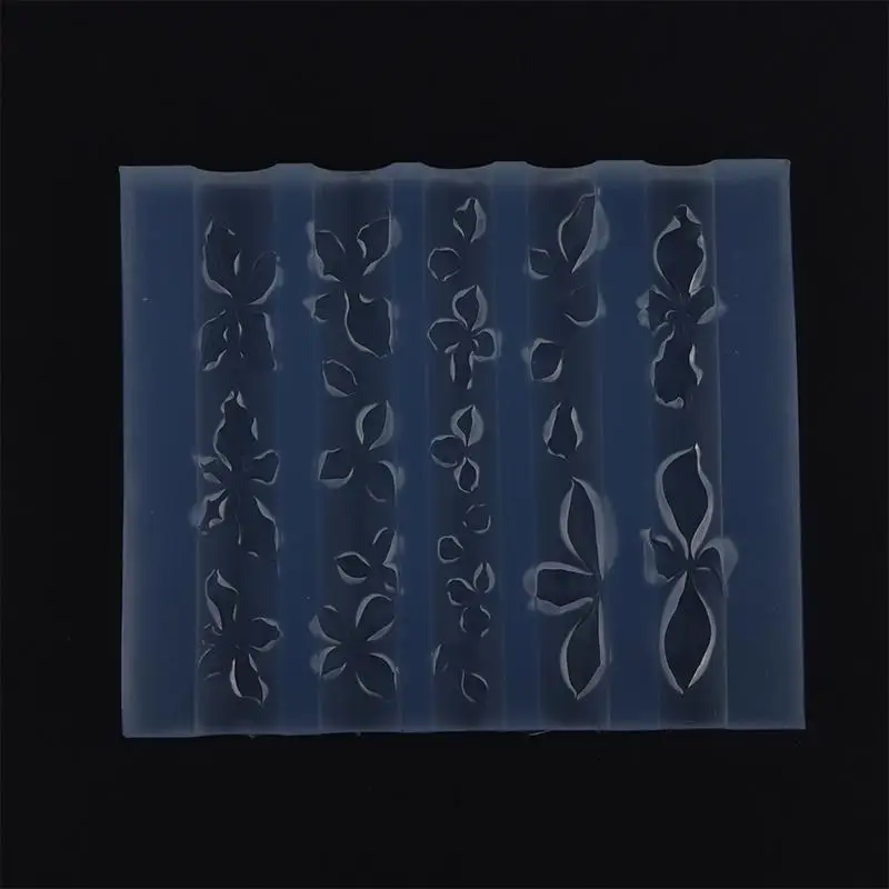 1 Stück 3D Handgeschnitzte Eisblumen-Rosen-Nagelkunst-Form aus Silikon, Niedliches Nagel-Charms-Werkzeug für Frauen, DIY Maniküre Harz-Zubehör – Detail 1