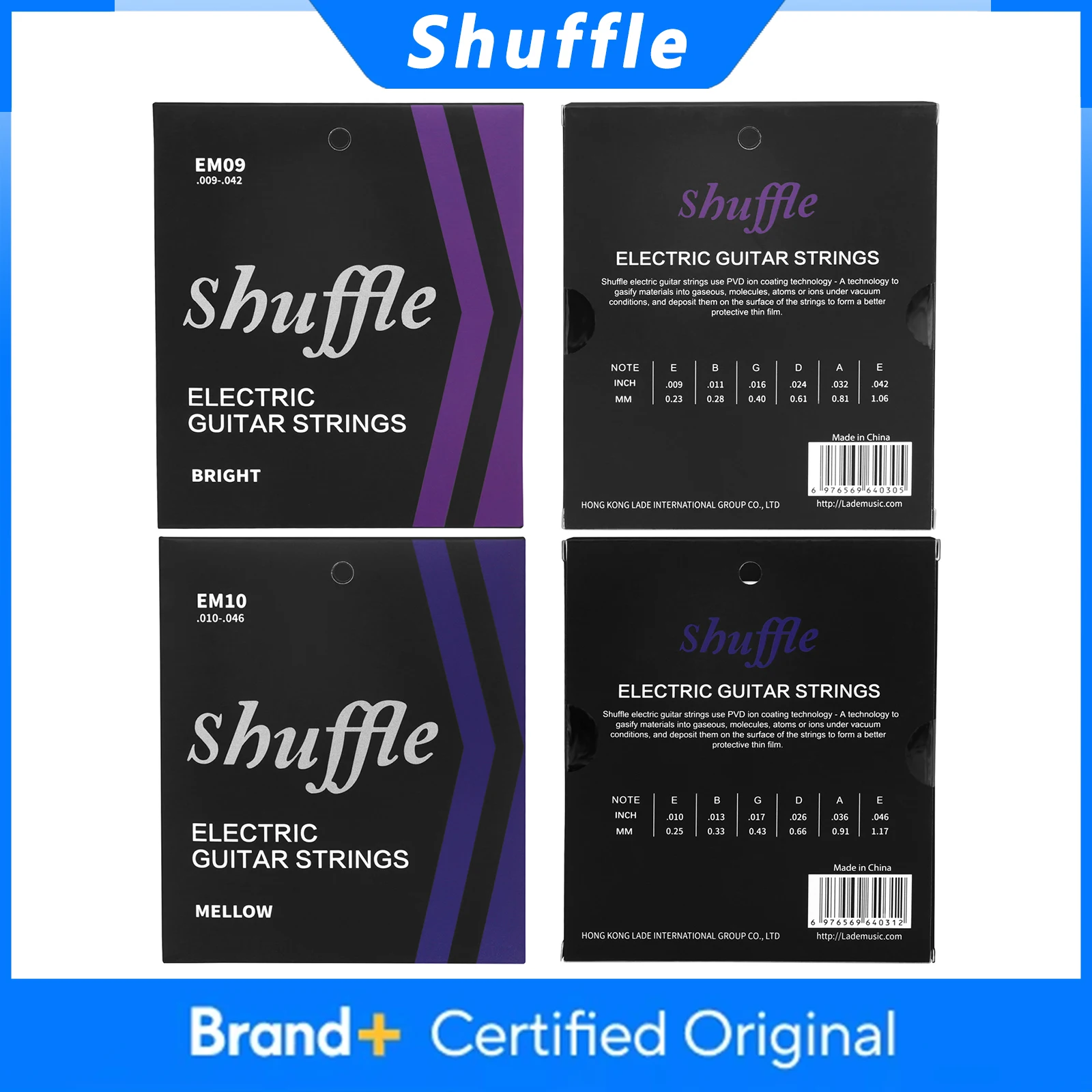 SHUFFLE Electric Guitar Strings Hexagonal Alloy Nickel Steel Wound 6-Strings Guitar Strings Music Instrument Accessories
