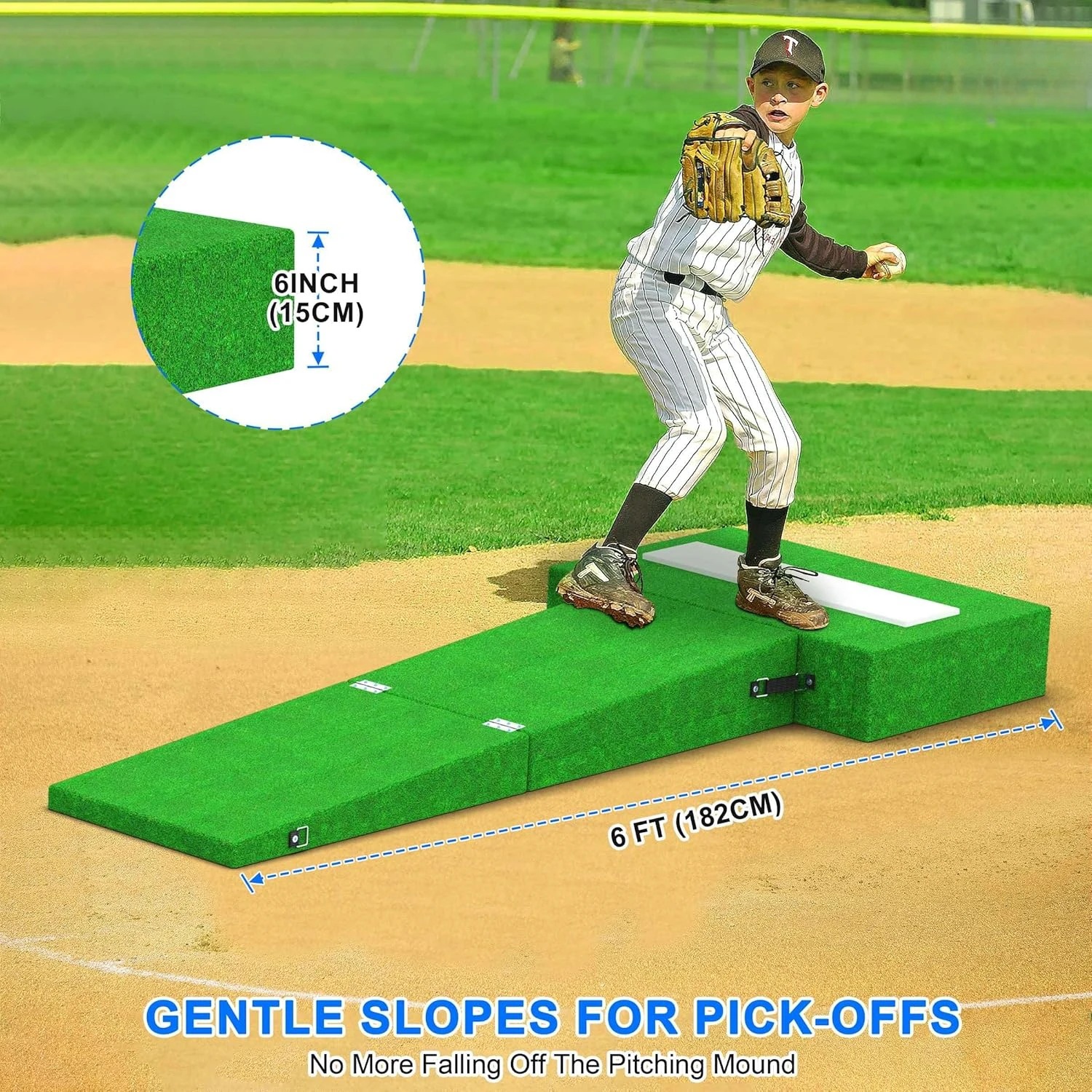 Portable Pitching Mound Softball Pitching Training Aids Pitcher Mound for Indoor and Outdoor