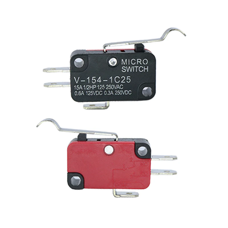 Industrial Micro Switch V-15 V-151 V-152 V-153 V-154-1C25  Series 15A 250VAC SPDT 1NO1NC Momentary Roller Lever Limit Switch - view 3
