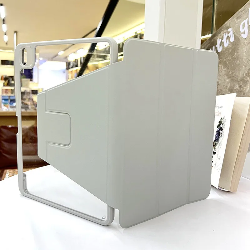 

360 °Rotation Transprent Anti-bending Acrylic Case For Honor Pad X8a 11 inch X9 11.5 X8 Lite V7 Pro V8 11 With Pencil Holder