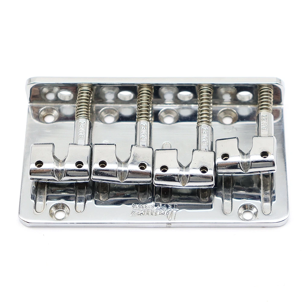 4 سلسلة جسر جيتار باس سلسلة سرج أسود وكروم لأجزاء باس الكهربائية