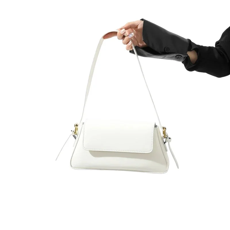 Pu Bags Solid Package Cover Type Ladies Bags on Sale 2024 High Quality Versatile Exquisite Commuting Shoulder Bags