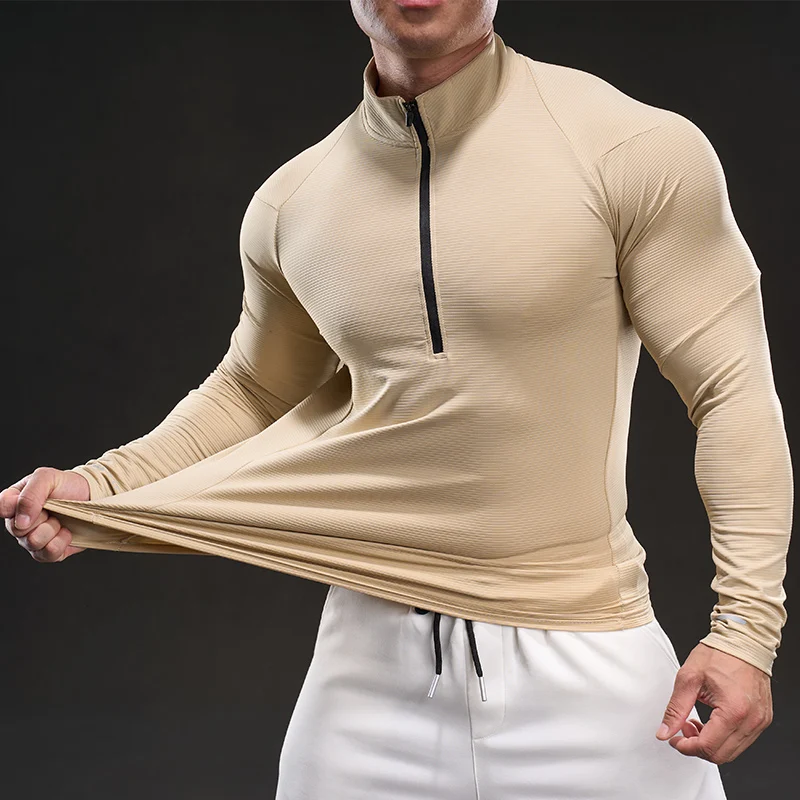 

Men's Running Sportswear Daily Top Sweat-absorbing Stretchy Comfortable Outdoor Sports Fitness Cycling Quick-dry Breathable