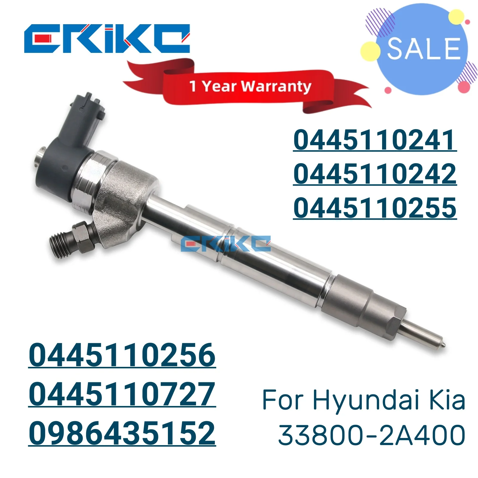 

0445110241 Diesel Injector 0445110242 Dispenser 0445110255 Auto 0445110256 0445110727 0986435152 for Hyundai kia 33800-2A400