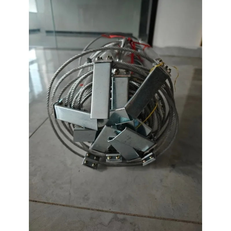 8m Steel Wire Rope  Ladder Fire Escape Rope Ladder Household Fire Prevention High-Altitude Rescue Engineering Climbing Ladder