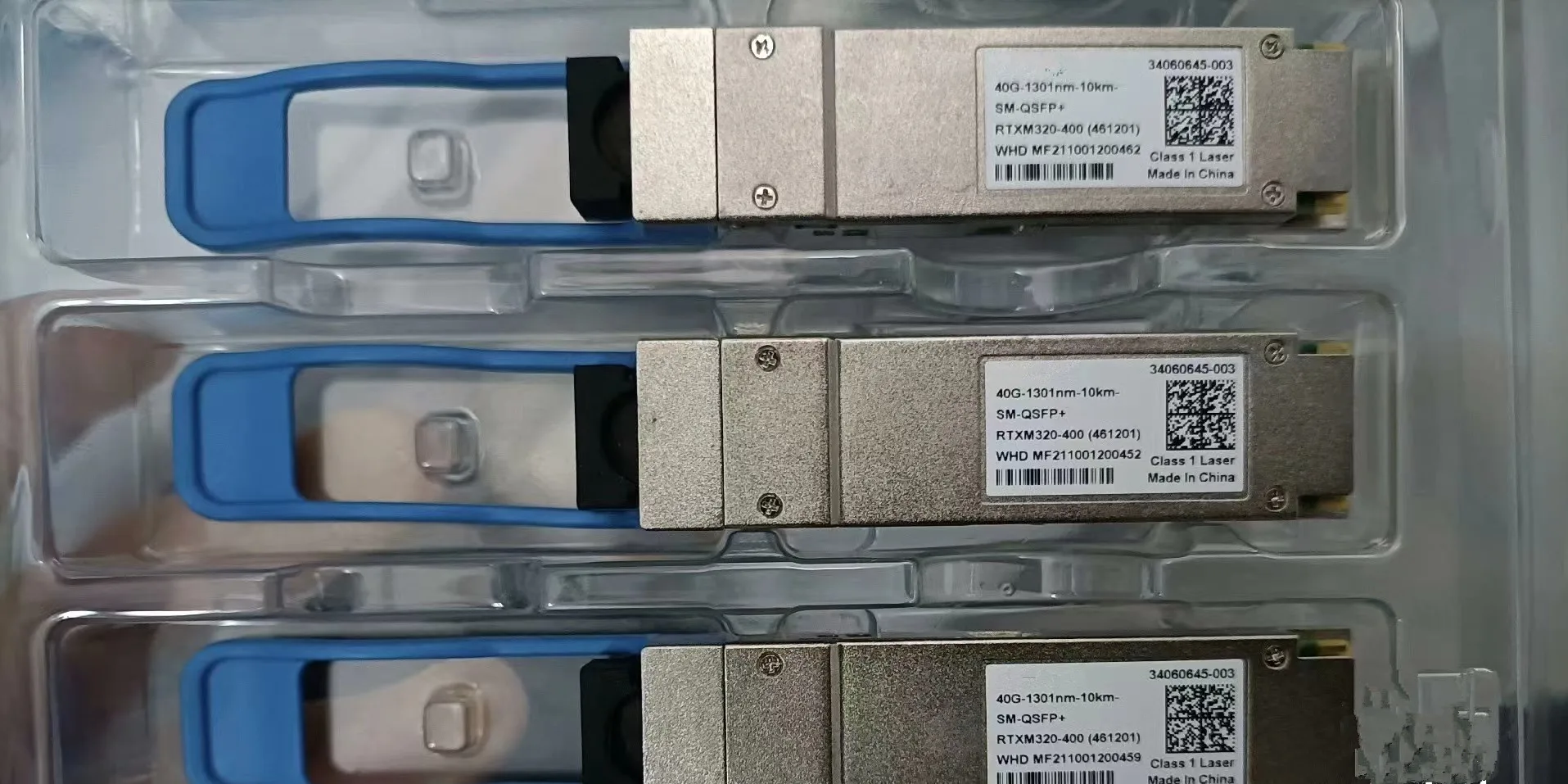 HUA-W QSFP 40G 1310NM 10KM Optical Transceiver 34060645-001 34060645-003 461201 LC Interface SM-QSFP+ 10KM Optical Switch