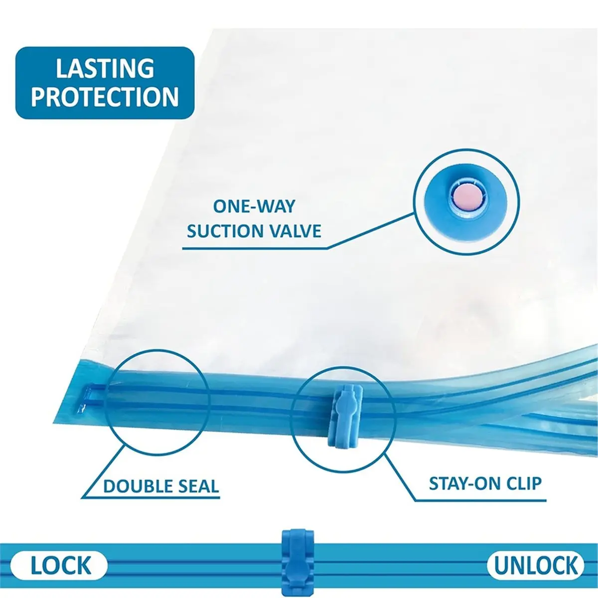2026 Trend 20 Pack Vacuum Storage Bags Space Saver Compression Bags (4 Jumbo/4 Large/4 Medium/4 Small/4 Roll) with Hand Pump