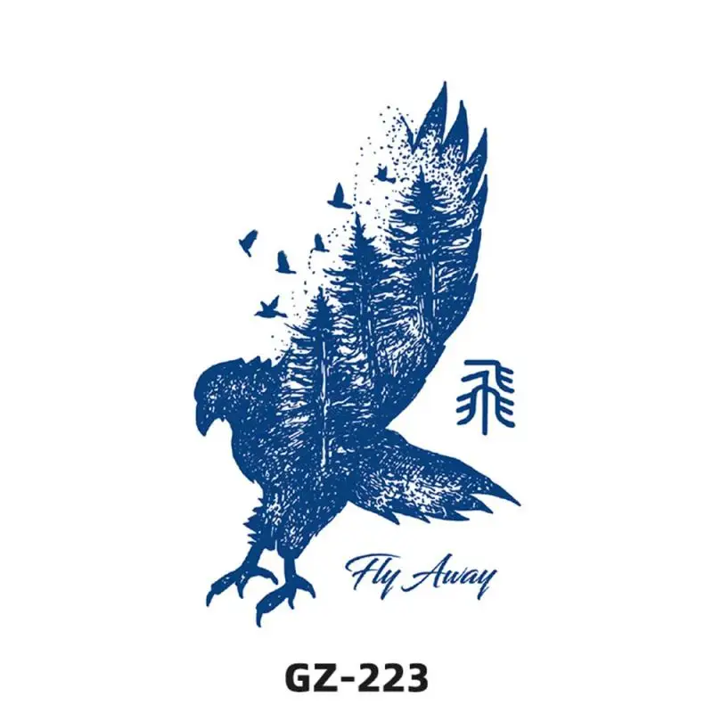 น้ํายาวนาน Tattoo กันน้ํากึ่งถาวรสติกเกอร์แมงป่องหน้าอก Star สัญลักษณ์ Intimate Tattoo Men Flash Transfer รอยสักปลอม