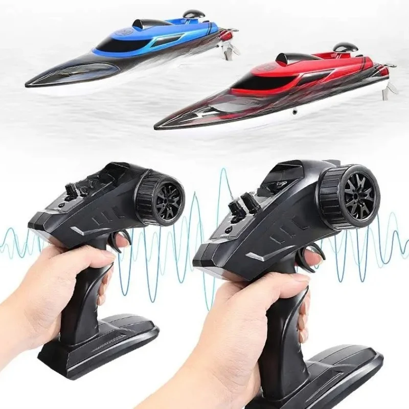 

High-speed remote control boat 2.4g water boat navigation model rowing children's toys