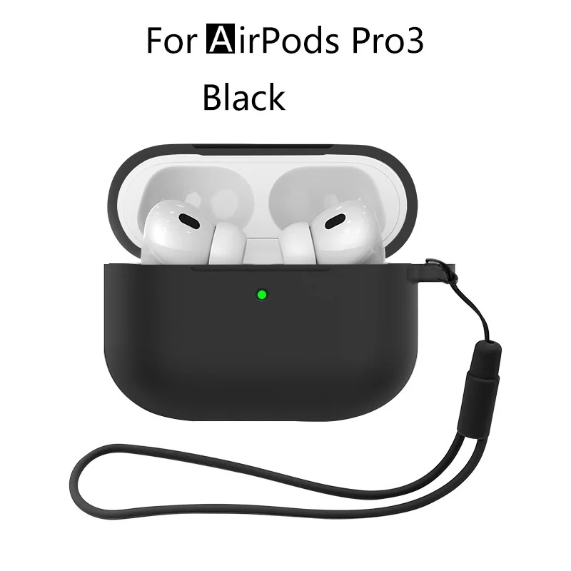 Neu für Airpods Pro 3 2025, Silikonhülle, Kopfhörer-Zubehör mit Reinigungsset und Lanyard, vollständige Schutzhülle für Airpods Pro 3 – Detail 7