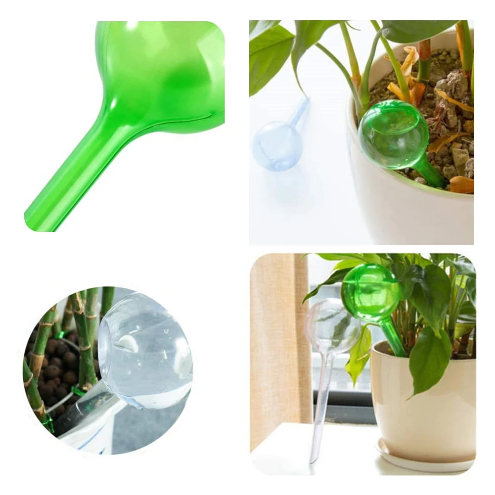 Globi Di Irrigazione Lotvic: Fai Da Te L'irrigazione Automatica Per Piante Da Interno Ed Esterno, Lampadine D'acqua In Vetro, Regalo Ideale Per I Pollici Verdi - 6