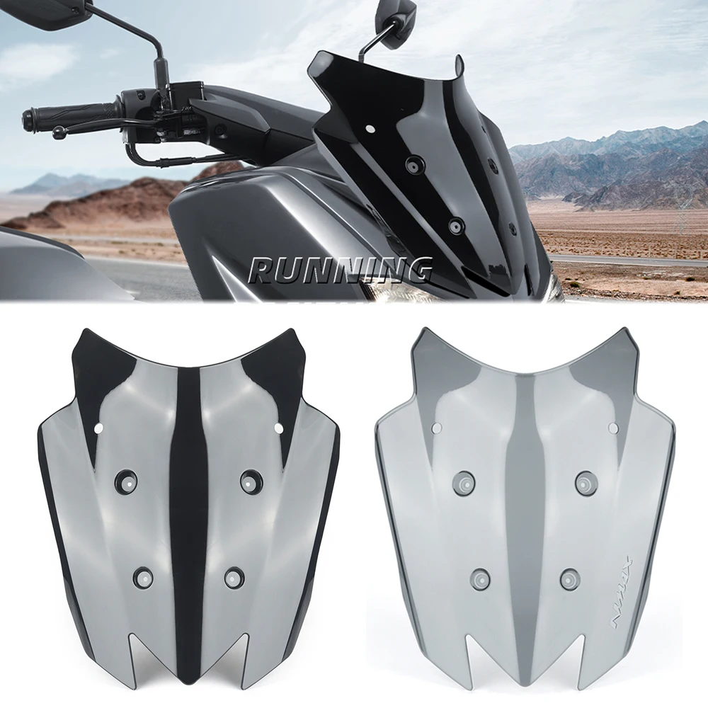 Motorcycle Front Windscreen Windshield Wind Screen Shield Deflector Guard For Yamaha N-max 155 Nmax 155 N-max155 Nmax155 2020-UP