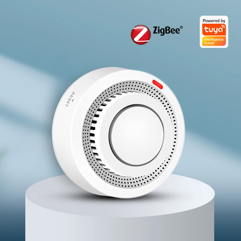 ZigBee Smoke Detector Tuya Smart Home Security Protection Smoke Sensor Fire Alarm System Work With zigbee gateway