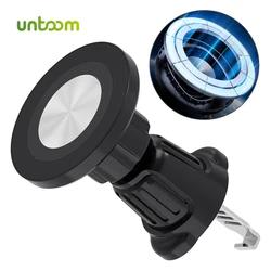 Untoom Magnetic Car Air Vent Clip Phone Holder Compatible with MagSafe Strong Magnet Car Mount for iPhone 15 14 Pro Max Samsung