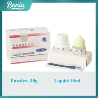 Kit de polvo Dental + cemento líquido para dientes, puente de corona, adhesivo Extra fuerte Fuji para prótesis Dental, Material de odontología