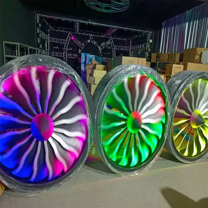 1M 2M Stage Effect LED Fan Light Dj Night Club Fan Led Background Light for DJ Night Club Party Wedding Event