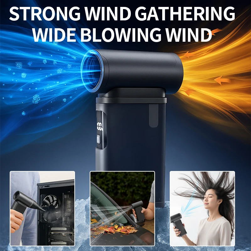 900000 RPM Turbo Jet Fan Powerful Air Blower Brushless Motor Rechargeable Portable Handheld Blower PC Tools Violent Fan