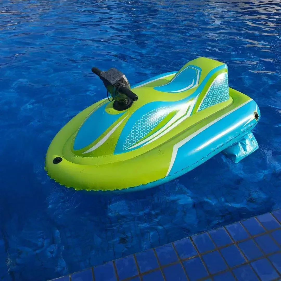 2025 hot sale Pvc Inflatable Aqua Cruise Motorized Inflatable Ride-on for Kids Inflatable Power Ride Motorboats