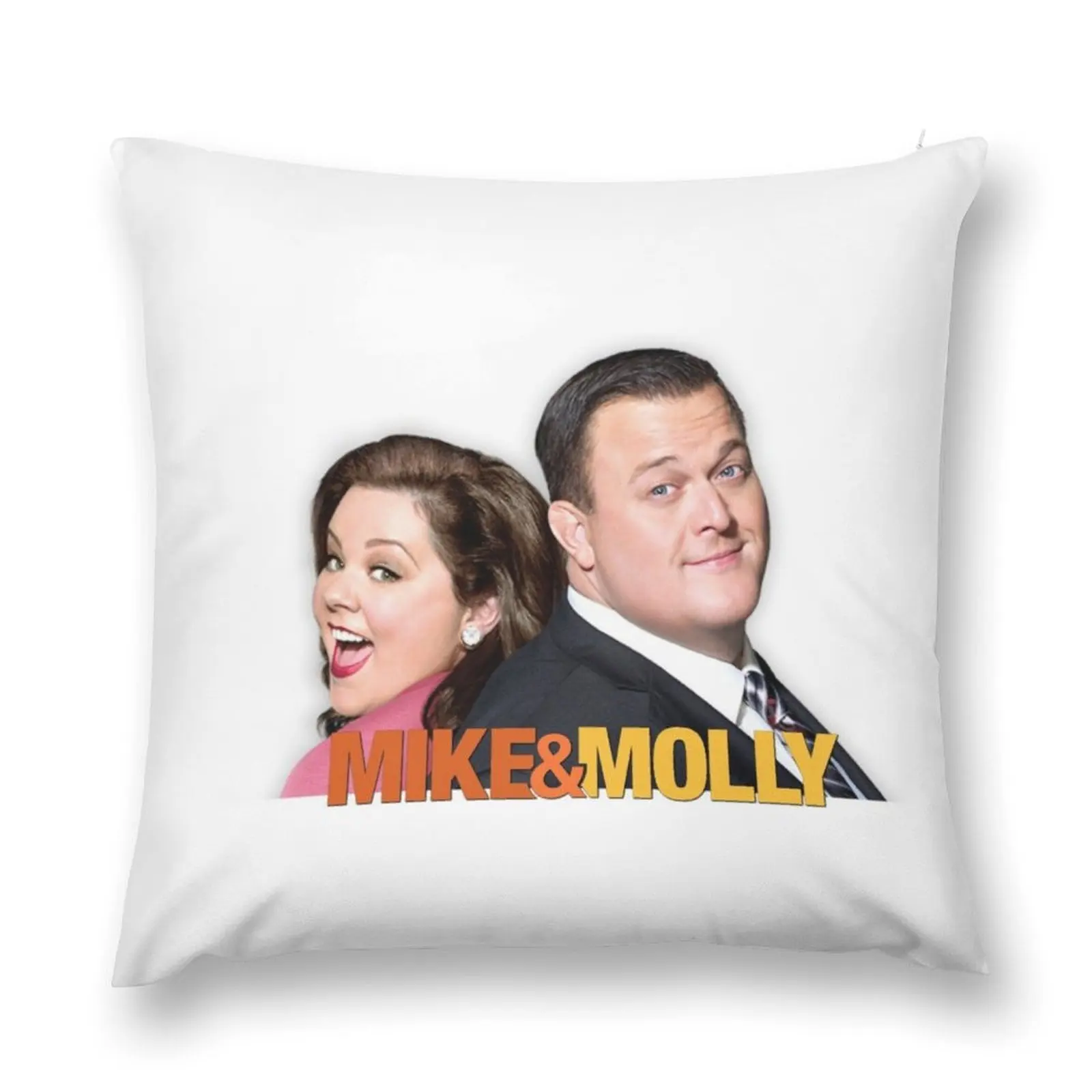 Mike and Molly Throw Pillow Cushion Cover For Sofa Decorative Cover For Living Room Christmas Pillow Covers pillow