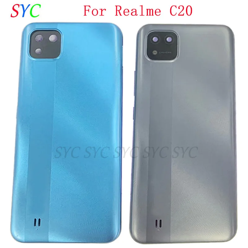 

Rear Door Battery Cover Housing Case For Realme C20 C11 2021 Back Cover with Logo Repair Parts