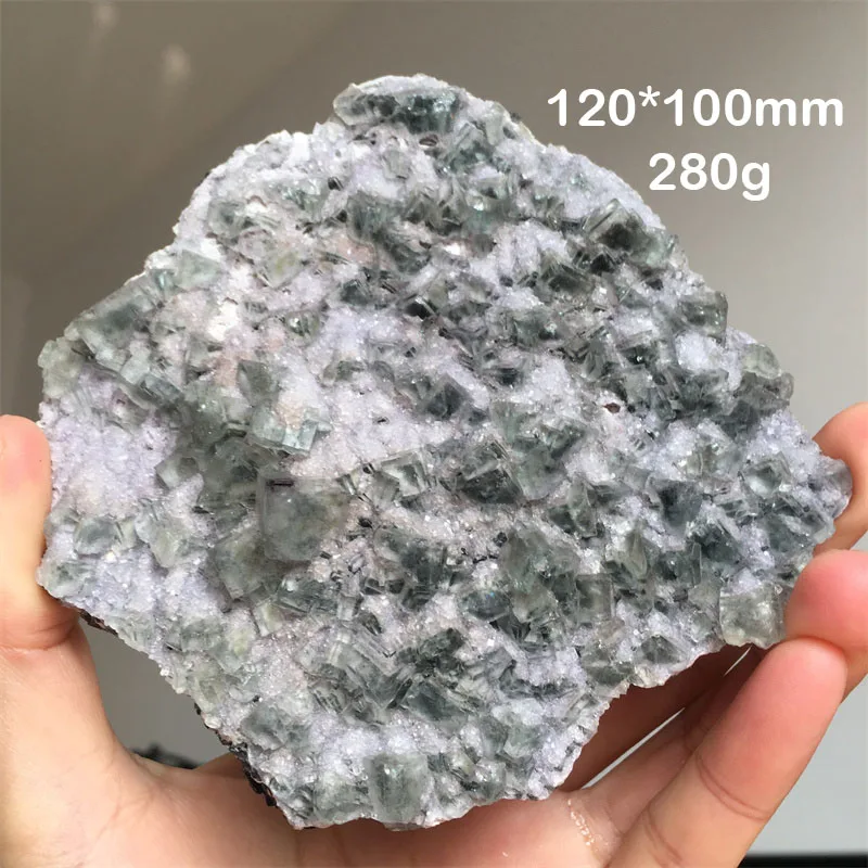 280g HUNAN Natural Rare Blue Fluorite Specimen Mineral Cluster Spiritual Meditation Healing Crystal Energy Home Decor Collection
