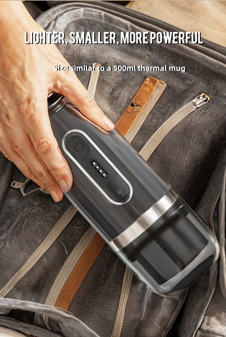 Паровая капсульная кофемашина, беспроводная кофемашина с подогревом, автоматическая кофемашина для эспрессо высокого давления, портативная уличная кофемашина