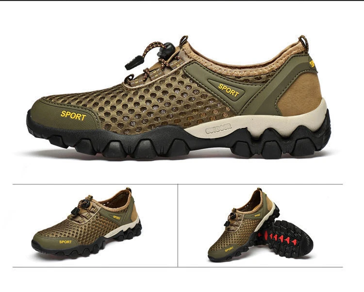Men Sneakers Summer Wading Mesh Shoes Comfortable Slip on Outdoor Hiking Shoes Zapatos Hombre Casual Climbing Trekking Footwear Men Sneakers Summer Wading Mesh Shoes Comfortable Slip on Outdoor Hiking Shoes Zapatos Hombre Casual Climbing Trekking Footwear