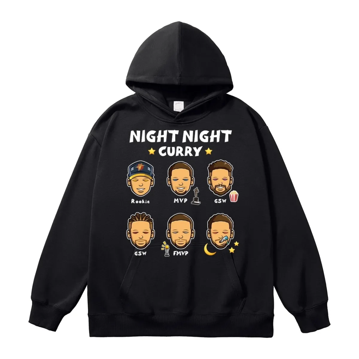 Night Night Curry Hoodie 30 Basketball High Street Fall Winter Cotton Hooded Sweatshirt Men Streetwear Loose Fit Unisex Sleep