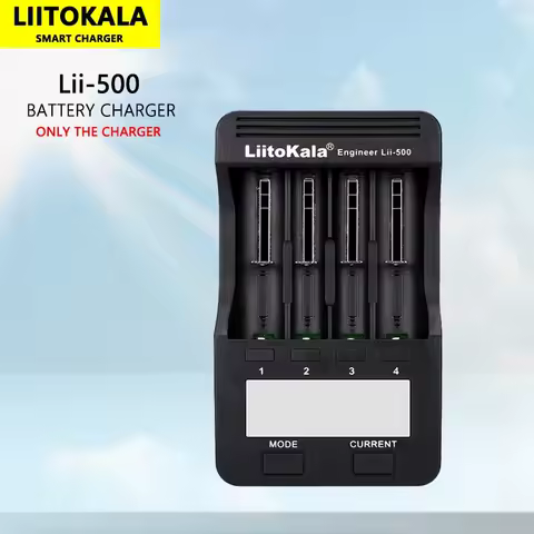 LiitoKala Lii-500 Lii-PD4 Lii-PD2 Lii-S2 Lii-S4 Lii-402 Lii-M4 Lii-M4S Battery Charger 18650 26650 21700 Lithium NiMH Battery
