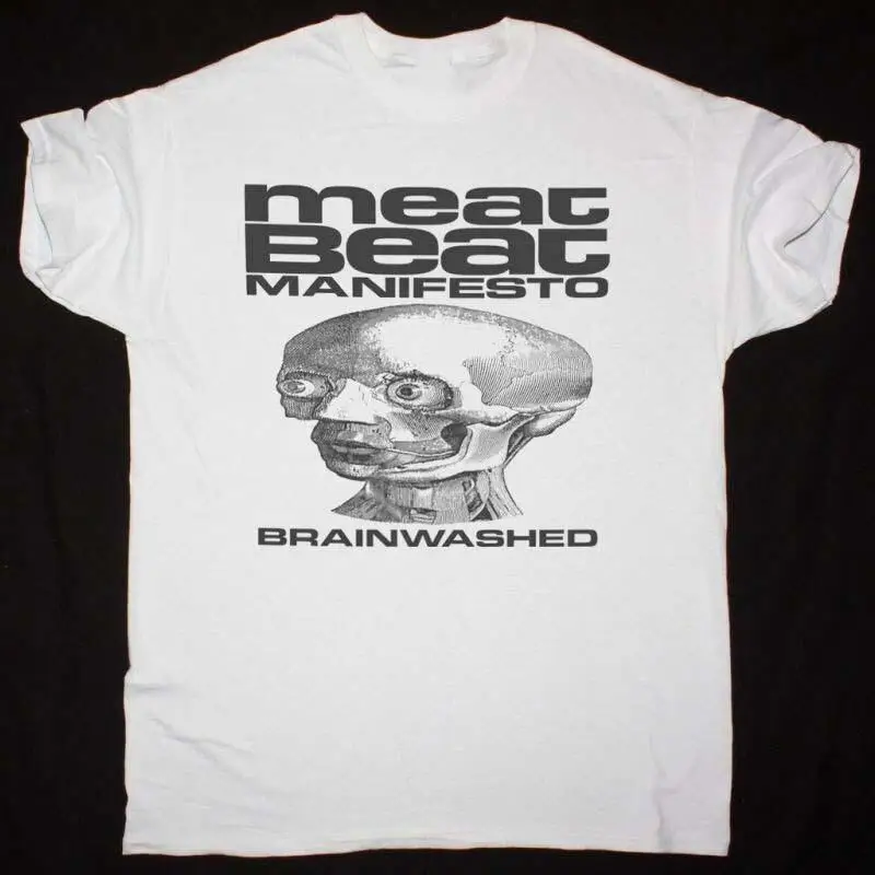 Meat Beat Manifesto Brainwashed White Color T Shirt Bt949