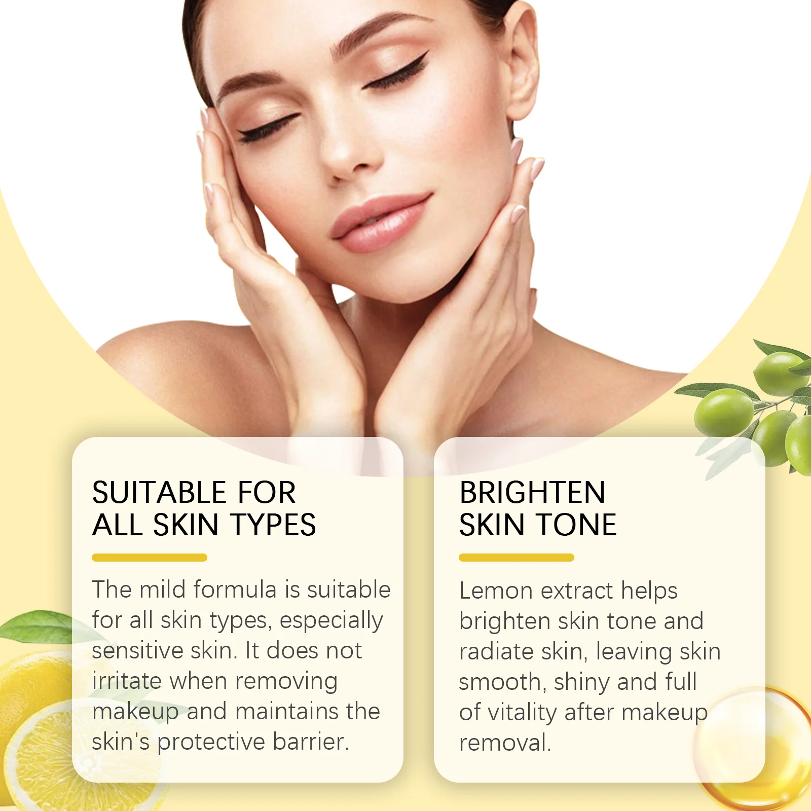 OUHOE Olive Cleansing Oil delikatnie nawilża skórę i czyszczy twarz i usta za pomocą oliwy z oliwek 2 szt.