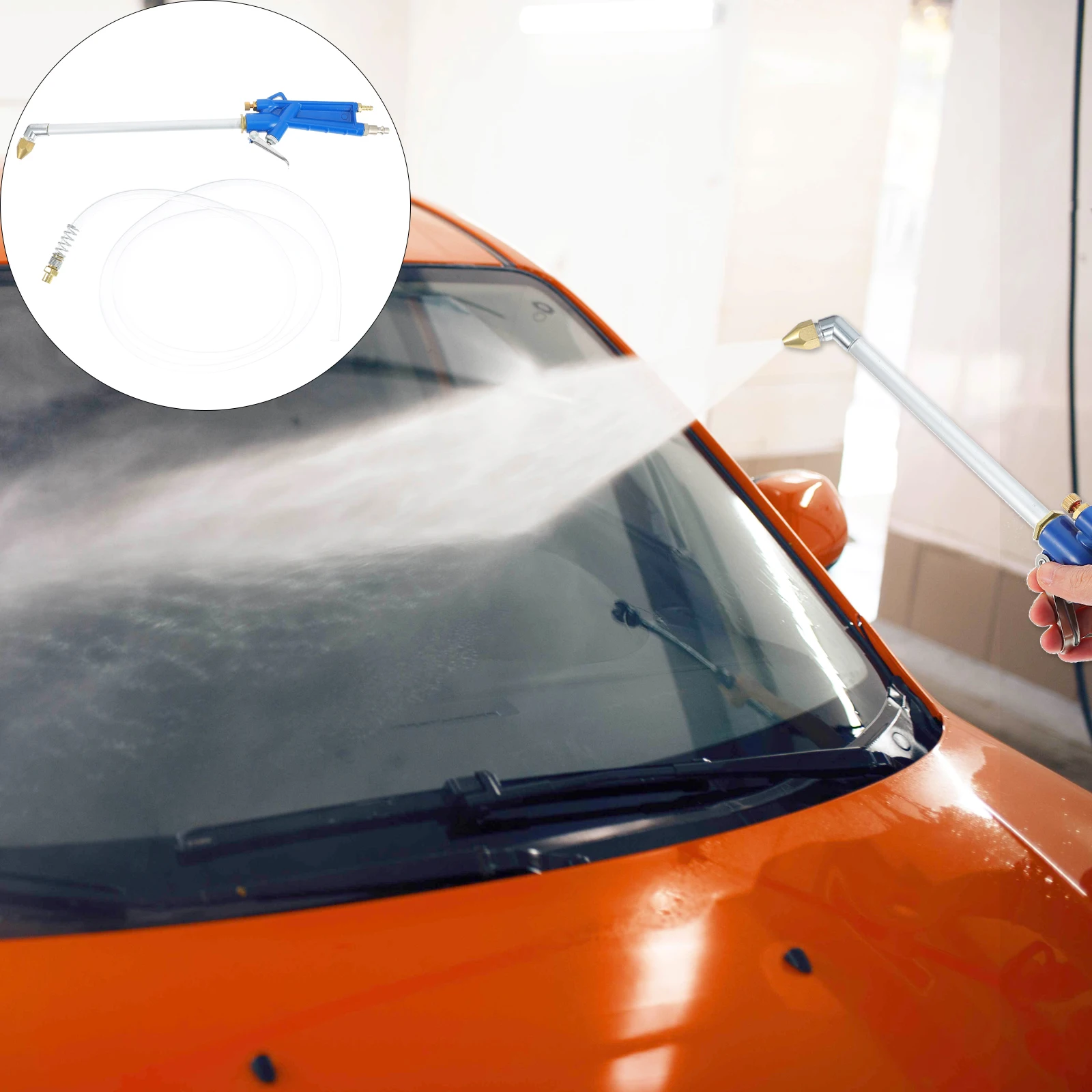 

1 set 1 Set Air Engine Cleaning Sprayer Tool Strong Durable Ergonomic Handle Adjustable Fluid Flow Pneumatic Engine Sprayer Air