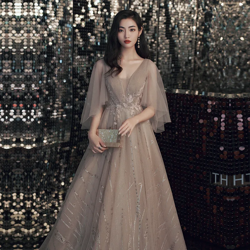 فساتين سهرة فاخرة للنساء 2026 فستان رسمي أنيق للحفلات الراقصة فستان طويل للحفلات النسائية Quinceanera Show فستان المضيف