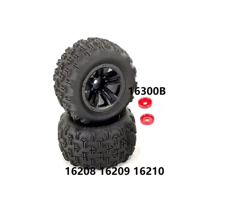 MJX Hyper Go spare parts 16207 16208 16209 16210 H16H H16P H16E 1/16 R/C cars/Trucks/Buggy original wheels set /Tires set