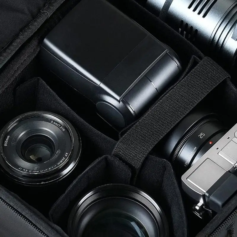 M5TD Spacious Camera Bag Case Insert Adjustable Section for Lens Easy Organization