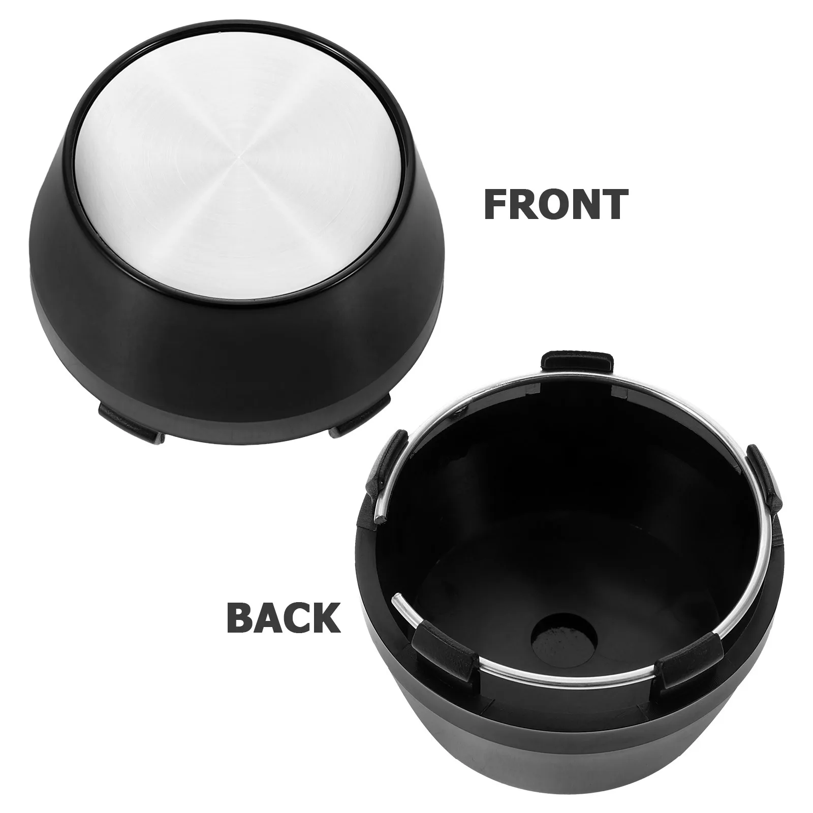 4 قطع من قبعات مركز العجلة الأنيقة، تصميم ABS خفيف الوزن، متوافق مع معظم المركبات، تعزز المظهر، غطاء مركز العجلة