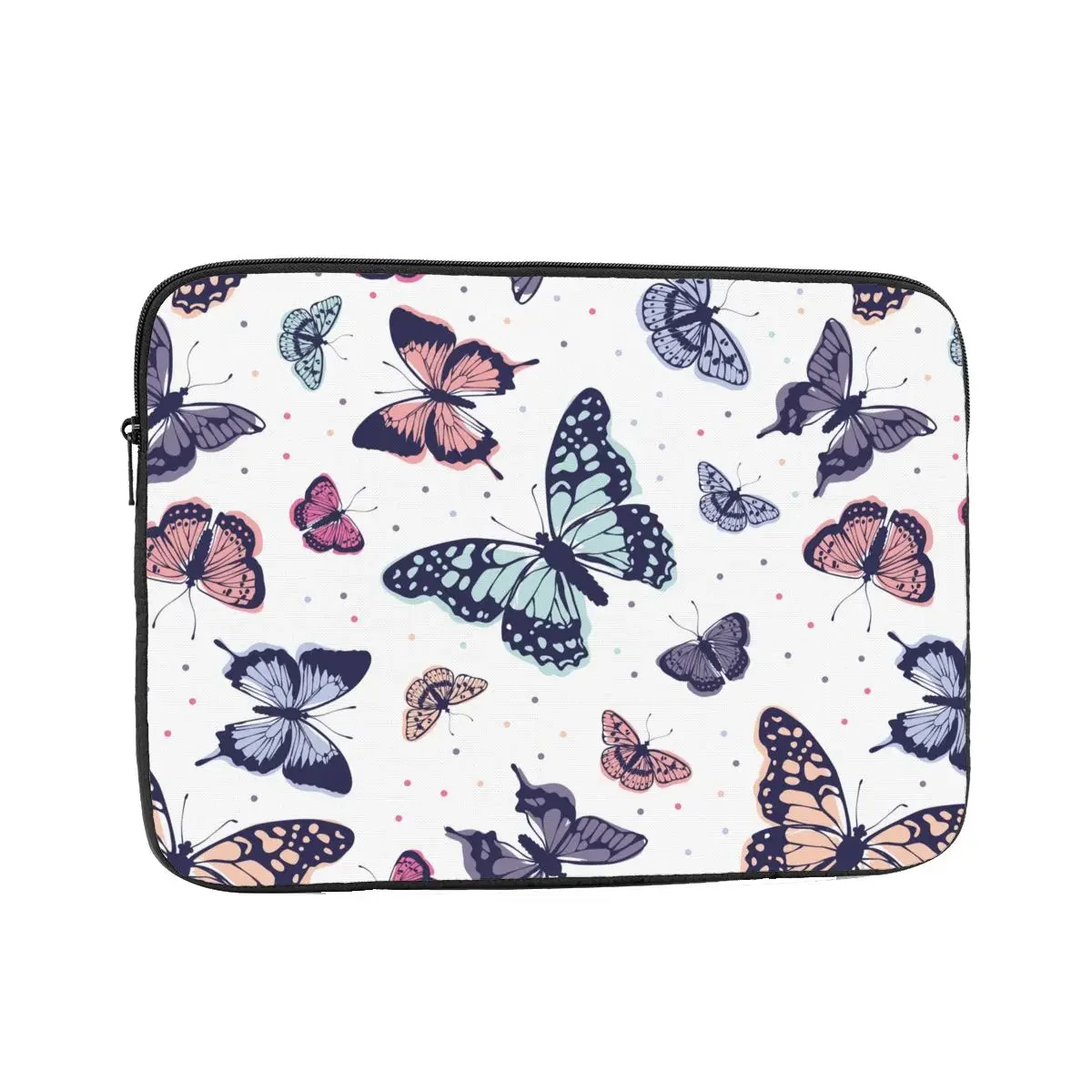 Laptop Liner Sleeve Colorful Butterflies 10 12 13 15 17 Inch Notebook Sleeve Cover Bag Pattern Tablet Shockproof Case