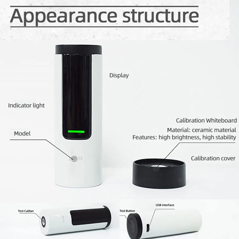 Portable Colorimeter,Meter for Color,Automatic Measuring Color Difference of Paint Plastic Textile and Packaging Color Analyzer