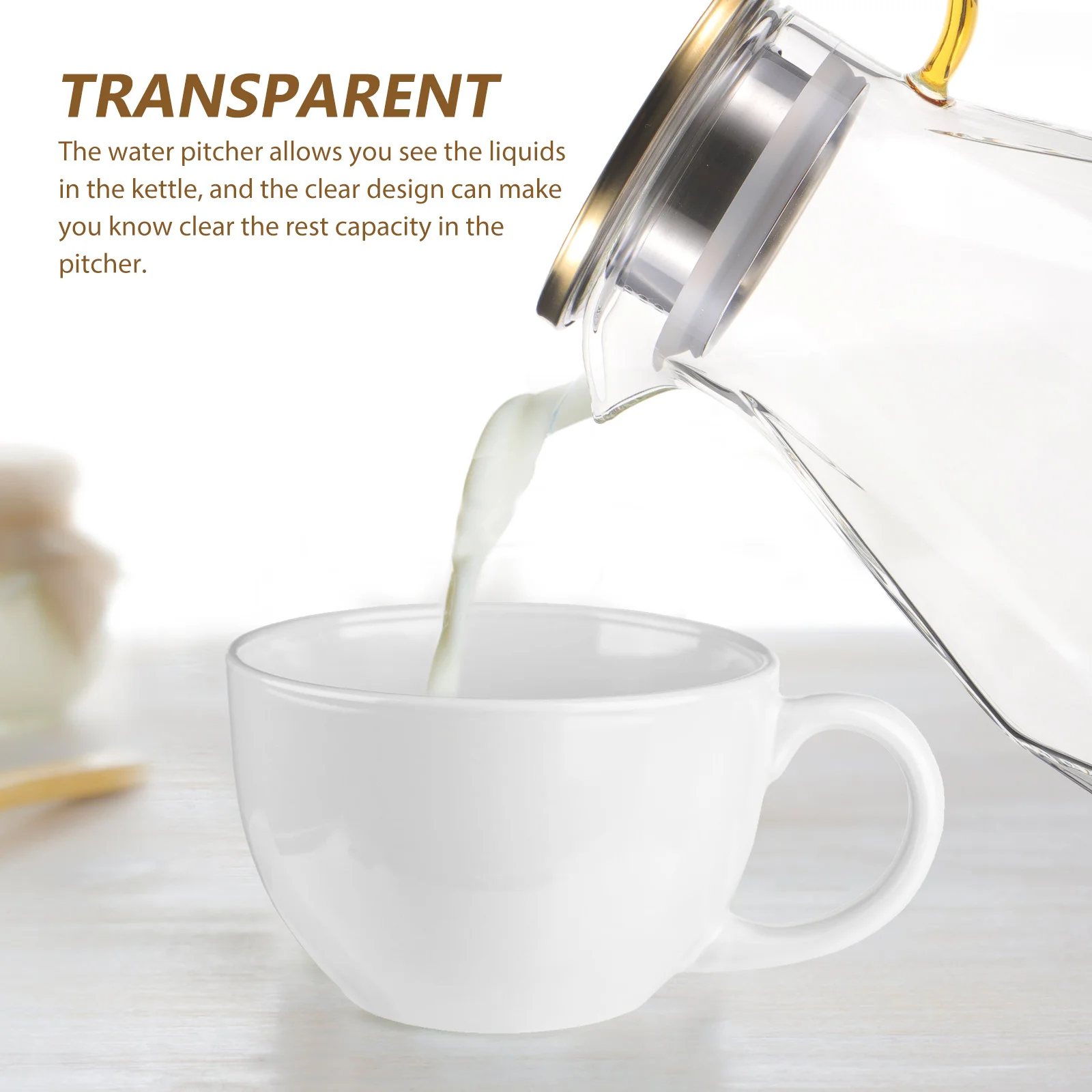 

Diamond Cold Water Pitcher Large Glass Jug Filter Lid Tea Infuser Hot Cold Drink Pitcher Water Jug Kettle Cool Drinking Glasses