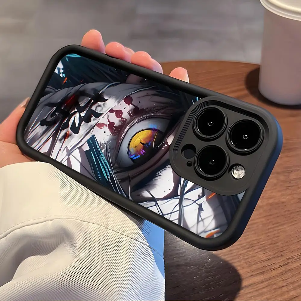 

Чехол для телефона с дизайном «Аниме глаза» из фильма «Блейд: Исчезновение» для iPhone 17 16 15 14 13 12 11 Air Pro Max Plus, утолщенный, из цветного ТПУ, стильный и роскошный