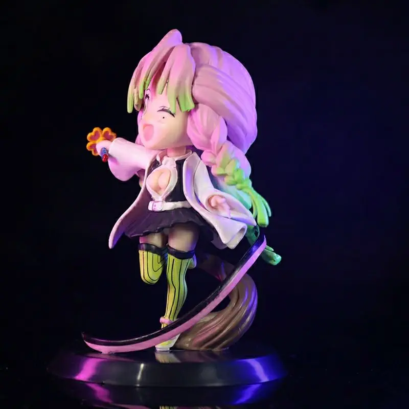 11cm Demon Slayer Figure Kanroji Mitsuri Anime Figure Kisatsutai Figurine Model Statue Doll Collection Decoration Toys Kids Gift