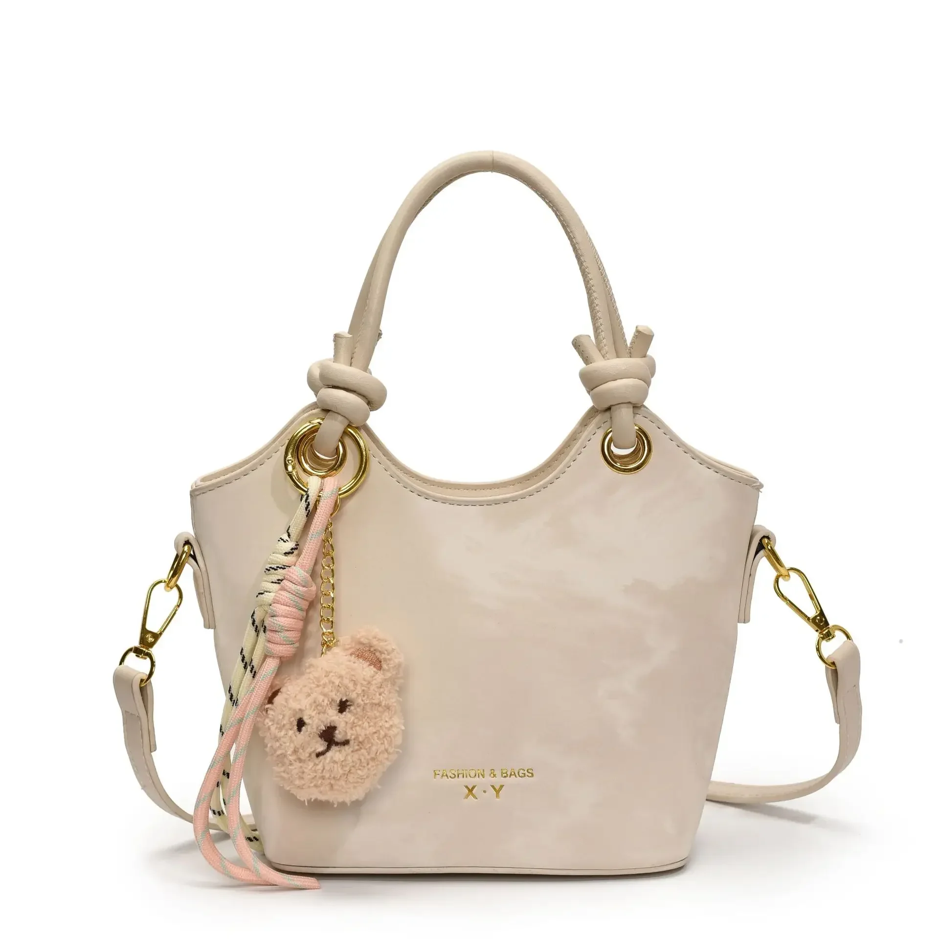 2025 Spring New Trendy Casual Bucket Bag Women Simple High-Sense European Style Work Commute Messenger