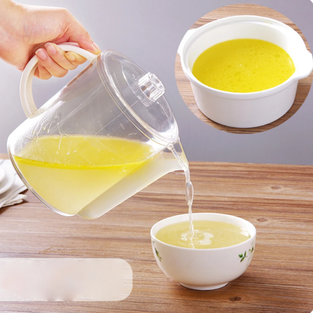 

Grease Separating Cup Meat Juice Measurer 400ml Easy Read Scales Strainer Filter Net For Kitchen Use Long Term Practical