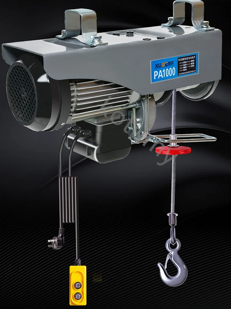 PA200 /PA300 Micro Electric Hoist 220V Crane Household Small Lift Hoist 1 Ton / 0.5T Winch Decoration Crane