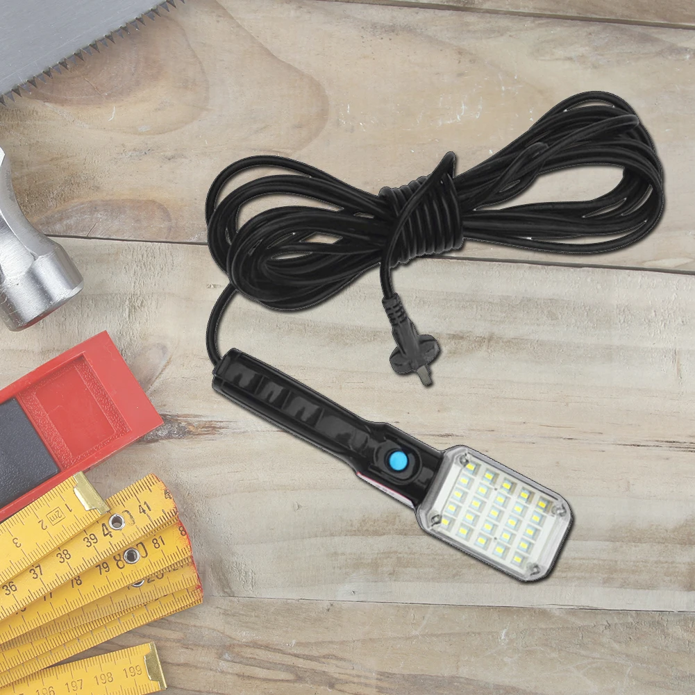 

AC 220V LED Worklight with Magnetic Base 12.5W Inspection Construction Light Portable Handheld Torch with Hook for Car Repair