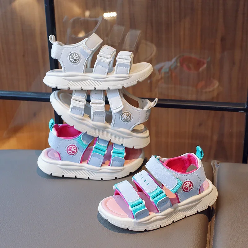 Summer Fashion Children Beach Shoes 2024 New Girls Casual Shoes Korean Boy Sandals for Kids Platform Sandals Girls 3 To 12 Years